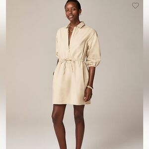 J. Crew Cinched Zip Long Sleeve Dress Size Large